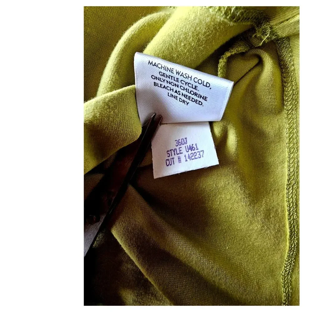 Eileen Fisher Scoop Neck Organic Cotton Jersey Tank Top Cotton Lycra Blend, Sz S